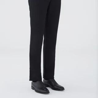 ARROW กางเกงทำงาน ทรง Slim fit ( ทรงเข้ารูป ขากระบอกเล็ก ) แบบไม่มีจีบ สีดำ MSCS801A5-BL