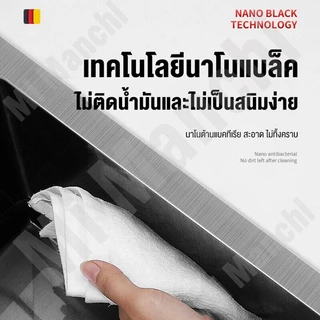 สแตนเลส304 อ่างล้างจาน/ซิงค์ล้างจาน/ซิ้งล้างจาน sink kitchen (นาโนดำ/สแตนเลส)ตะกร้าระบายน้ำ+ก๊อกน้ำ+ท่อระบายน้ำ