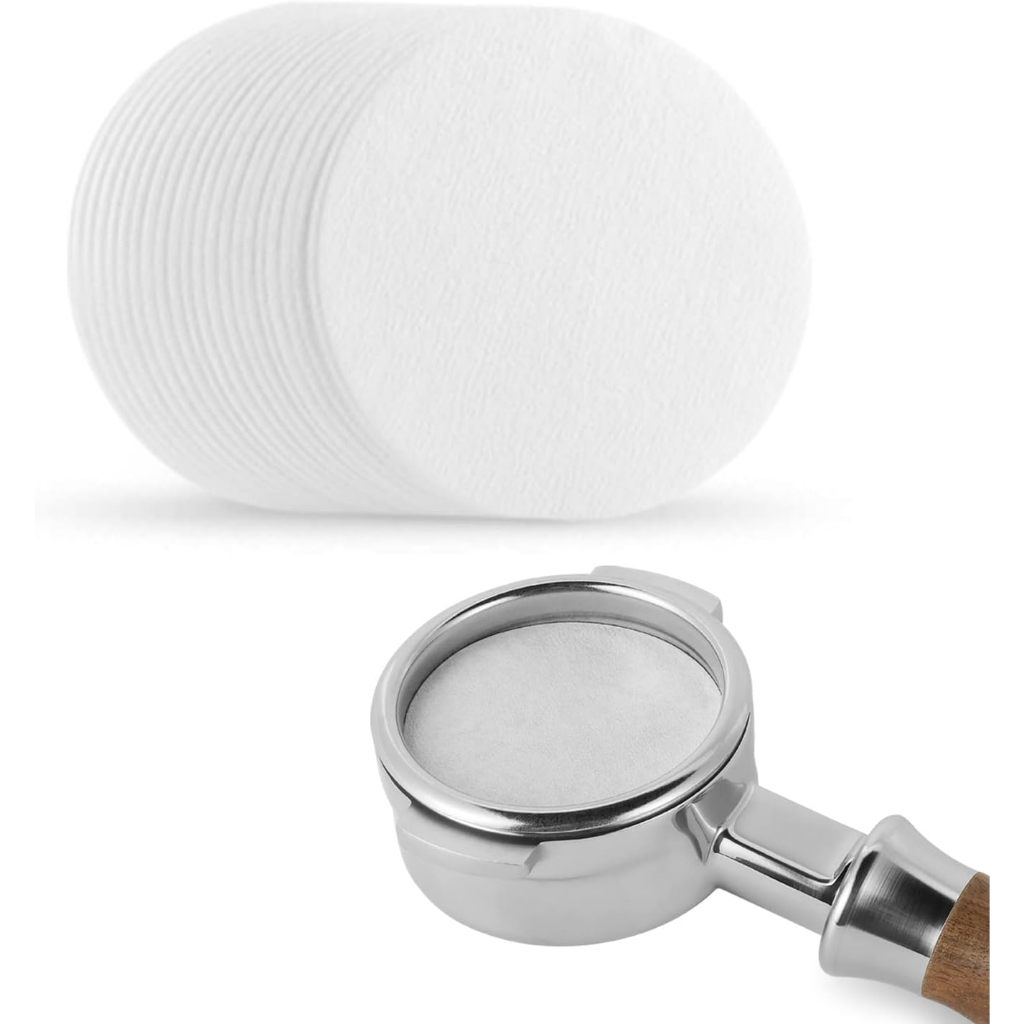 Espresso 51/58 mm สีขาว 100แผ่น/1แพ็ค ฟิลเตอร์กาแฟ แบบวงกลม พร้อมส่ กรองกาแฟ แผ่นตาข่ายกรองกาแฟ