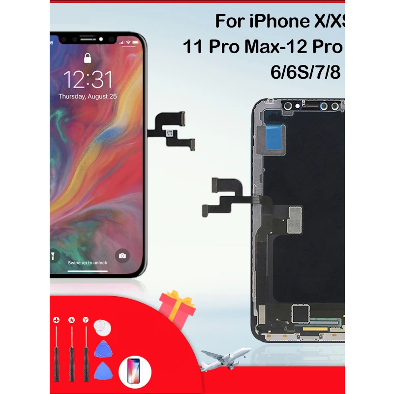 !! จอแท้มีโลโก้ ,x,xs,xr xsmax,11,11pro,11promax,12,12pro 12promax พร้อมประกัน 1 ปี แถมฟรีไขควง