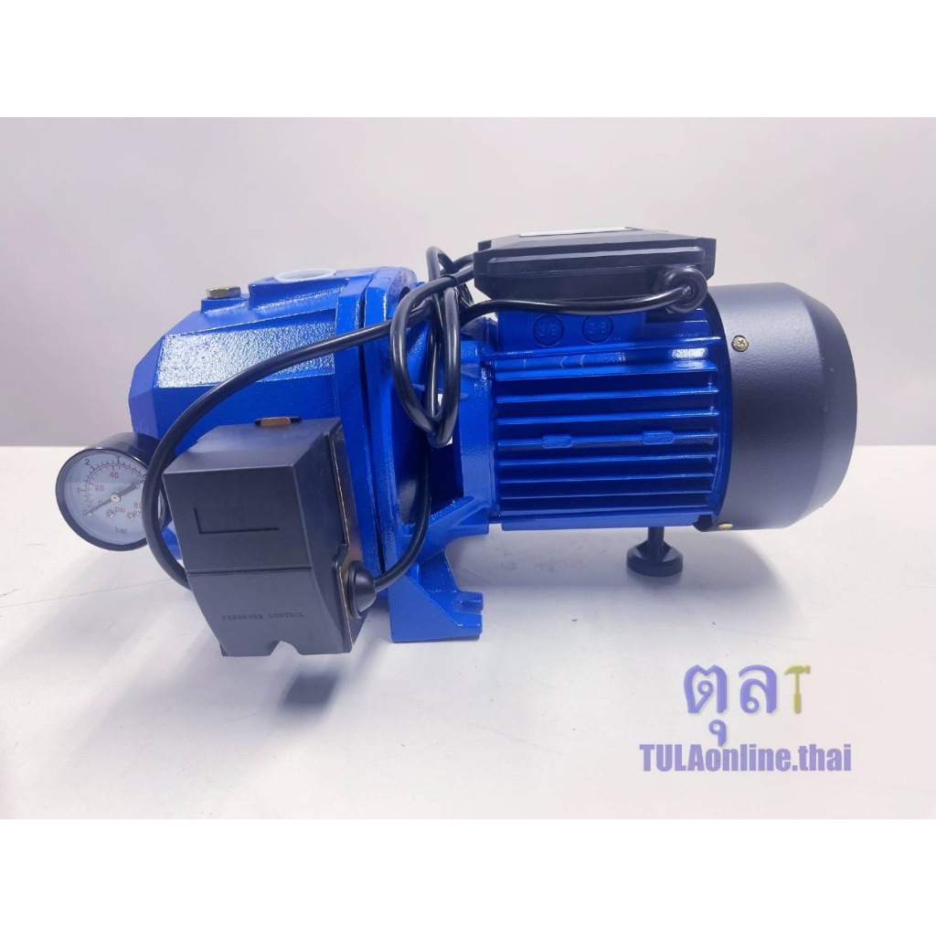 ปั๊มเจ็ทคู่+ออโต้ 1แรงม้า Clinton  DP750W , RYUJIN รุ่น RJ-750AT+AUTO ปั๊มดูดบาดาลลึก 30 เมตร