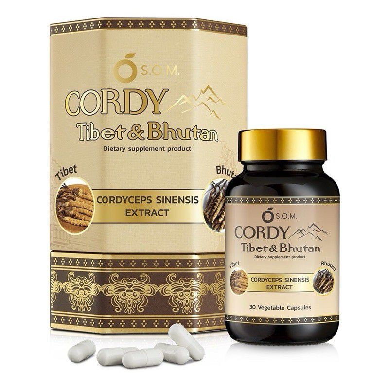 โปรแรง‼️ S.O.M. CORDY Tibet & Bhutan เอส.โอ.เอ็ม. คอร์ดี้ ทิเบต แอนด์ ภูฏาน CORDYCEPS SINENSIS EXTRA