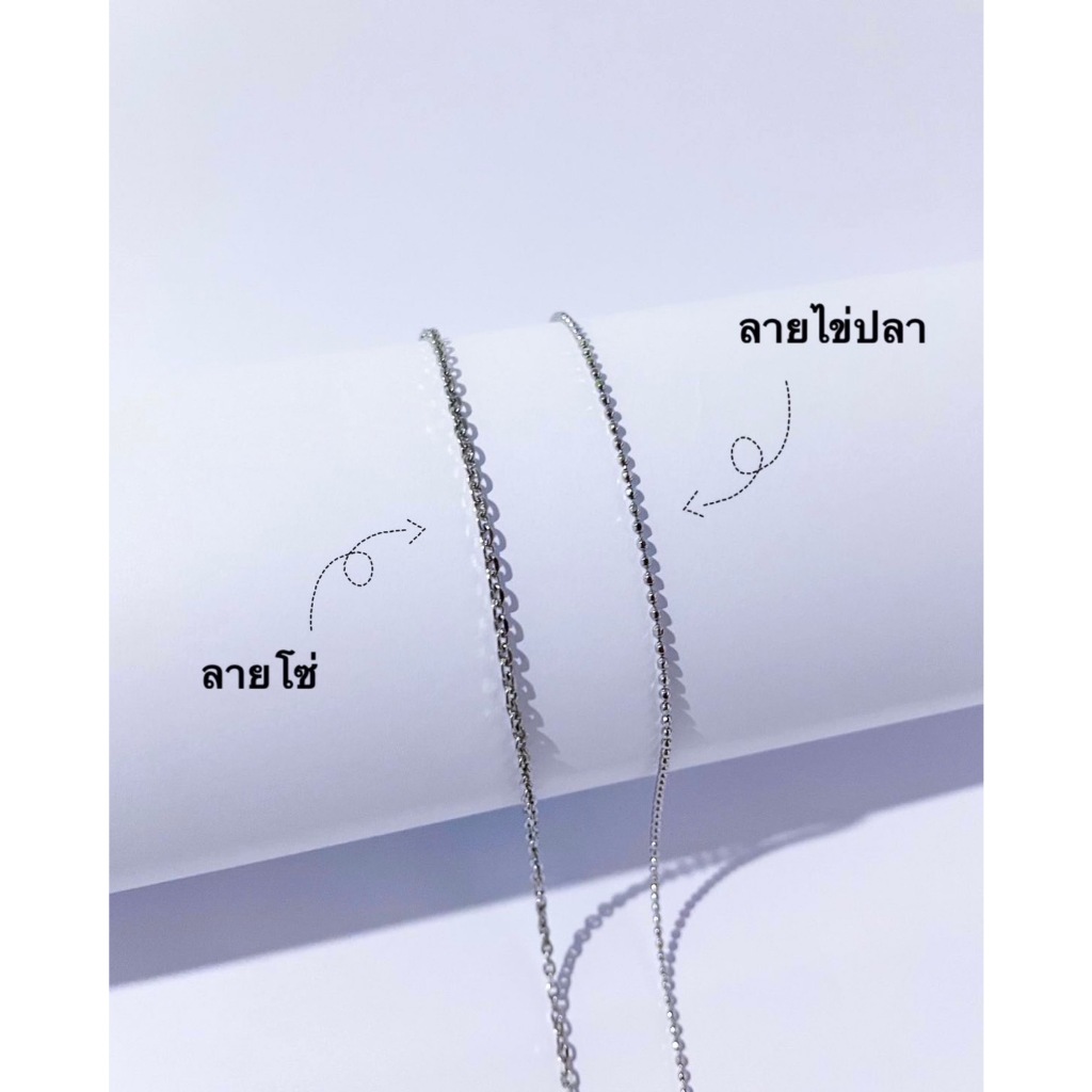 YAMON Lovely heart Ammi majus สร้อยคอดอกเอมิมาจัส จี้ทรงหัวใจ สร้อยคอสแตนเลส จี้ดอกไม้จริง - รูปที่ 3