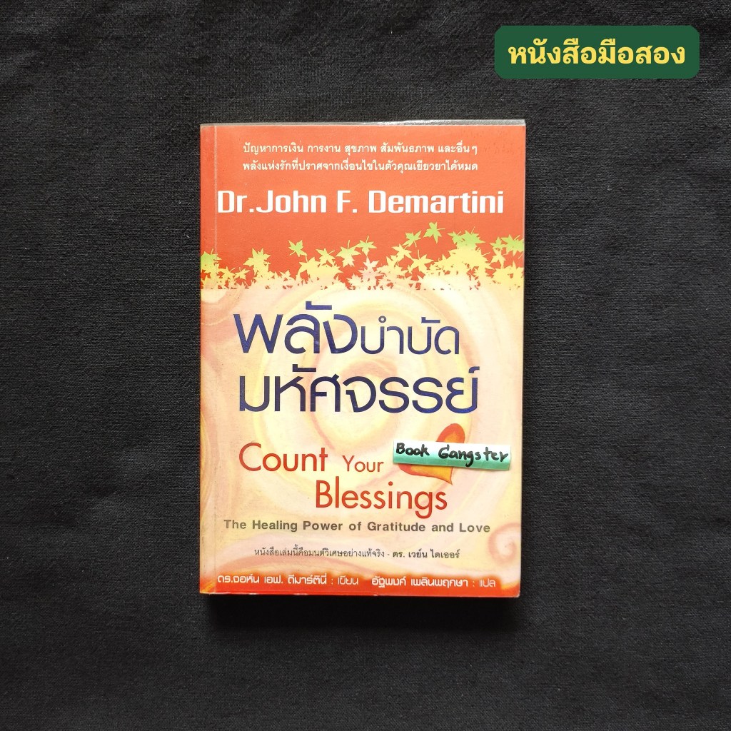 พลังบำบัดมหัศจรรย์ (Count Your Blessings) / Dr. John F. Demartini ⚠️หนังสือมือสอง❗❗