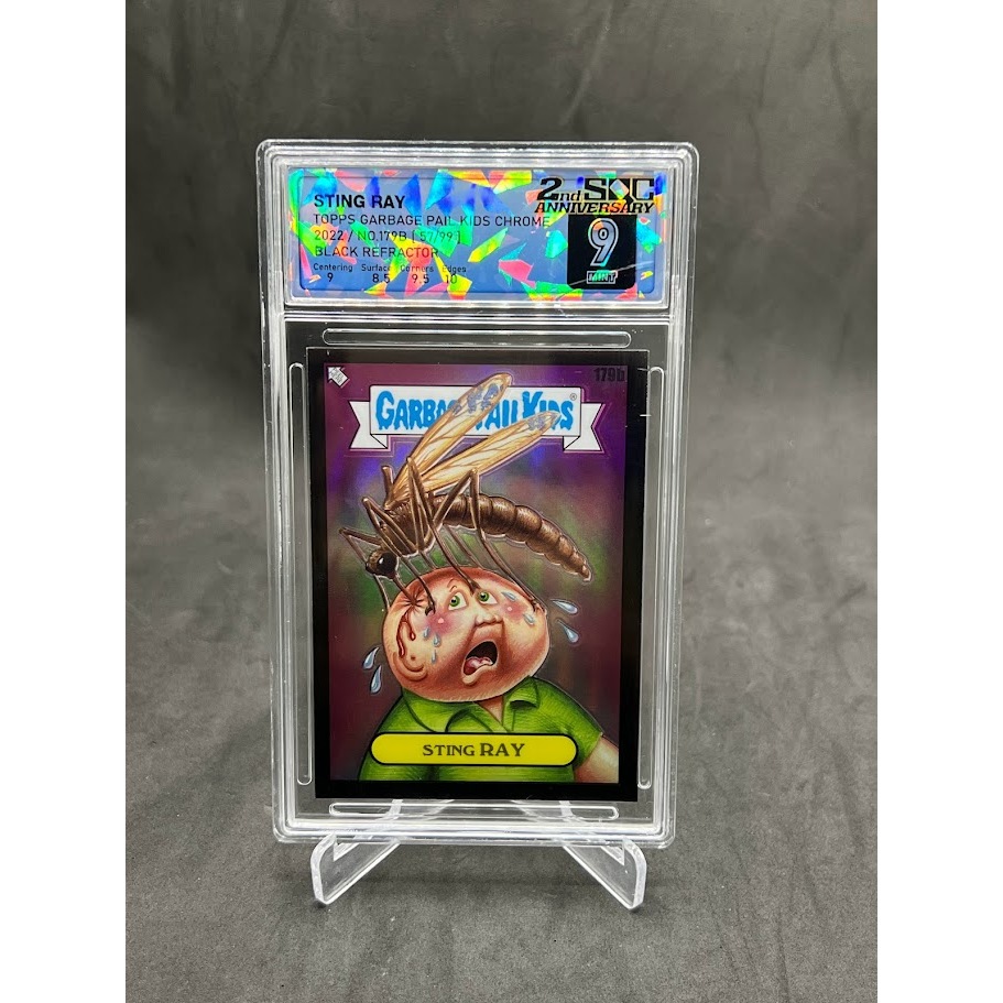 การ์ด Garbage Pail Kids / Topps Chrome 2022 / REFRACTOR /SQC GRADED + FREE GIFT