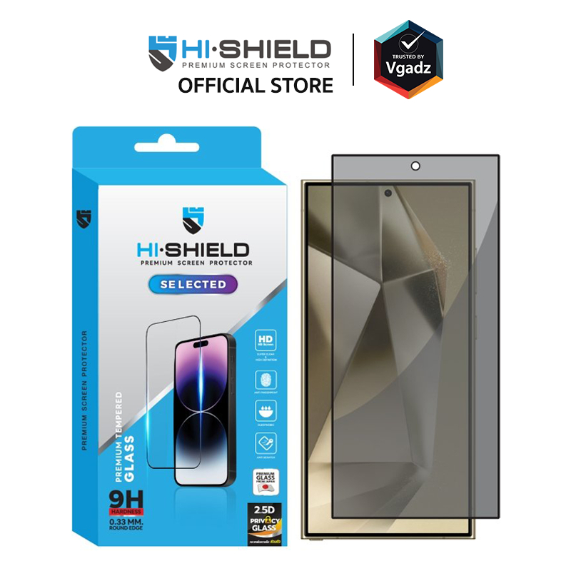 Hishield รุ่น 2.5D Privacy - ฟิล์มกระจกกันรอย Galaxy S24 Ultra
