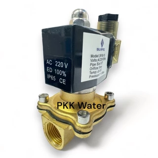 SOLENOID VALVE โซลินอยด์วาล์วทองเหลือง AC220V Size : 1/2" (4หุน) ยี่ห้อ Silvertec
