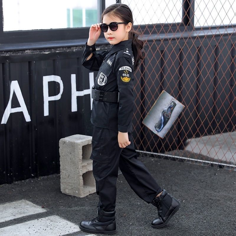 เครื่องแบบตำรวจเด็ก หน่วยรบพิเศษ หน่วยคอมมานโด ชุดอาชีพสำหรับเด็ก - รูปที่ 7