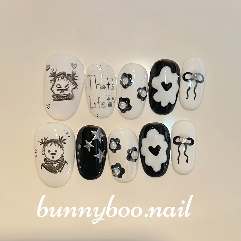 💅เล็บปลอมเจล jocho ❤️‍🩹🖤WHY DON'T YOU TRY CALLING ME BIG BROTHER?