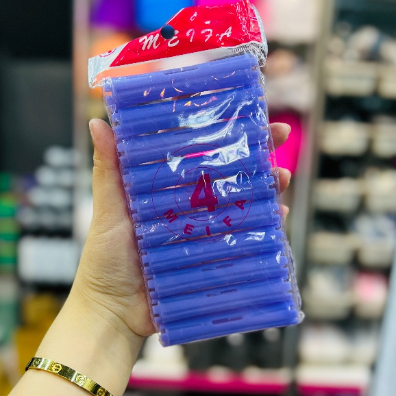 แกนดัดผมเกาหลี แพค (ไม่มียางรัดแกน) สุ่มสี - รูปที่ 3