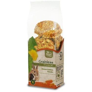 JR Grainless Health Dental-Cookies Carrot #20403 คุกกี้แครอท ช่วยลับฟันด้วยเนื้อที่แข็งเป็นพิเศษข