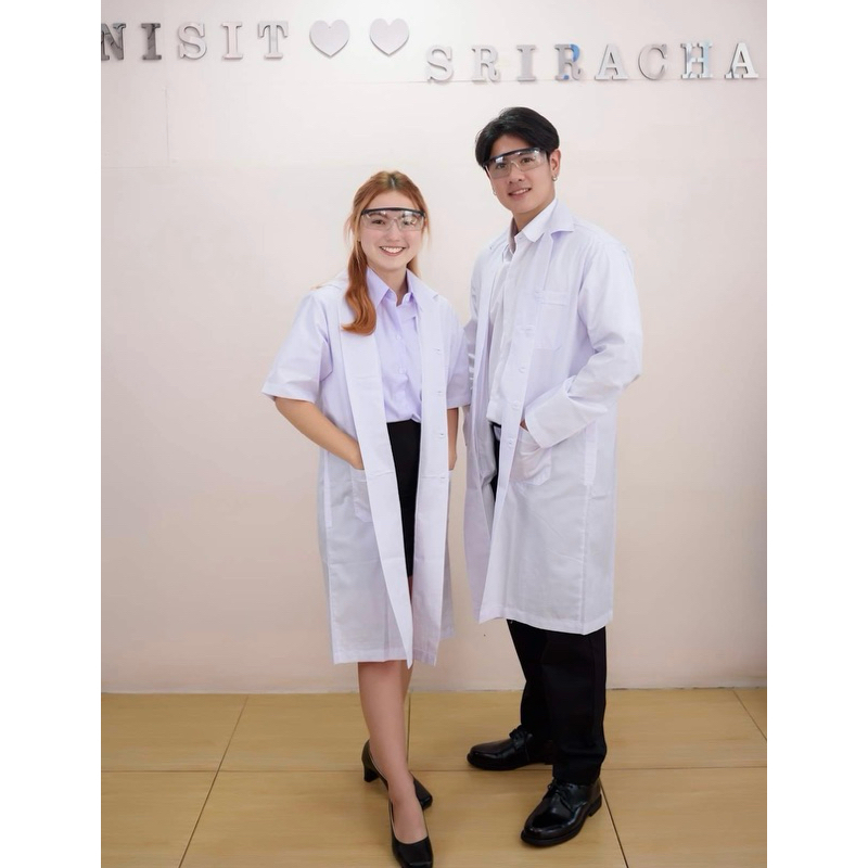 เสื้อกาวน์ตัวยาว แขนสั้น-แขนยาว พร้อมส่ง!  ส่งทุกวัน-ได้ของเร็วค่ะ