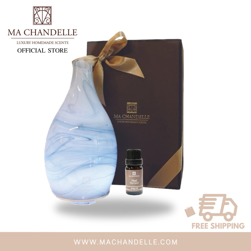 เครื่องพ่นอโรม่า Marble Ultrasonic Diffuser Machine (Free Noel Aroma Oil 10ml)