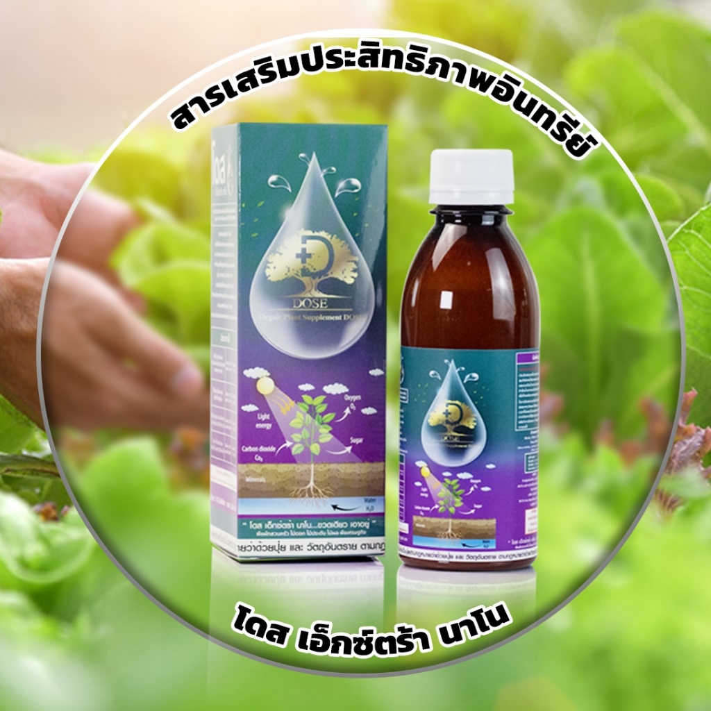 Dose โดส ฮอร์โมนพืช อาหารเสริมพืช เร่งผลผลิต 1 ขวด