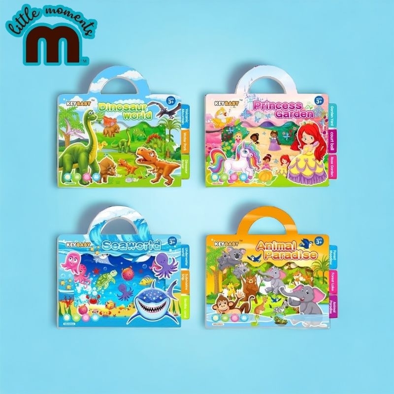 สมุดสติกเกอร์ติดซ้ำได้KEY BABY: Reusable Sticker Books