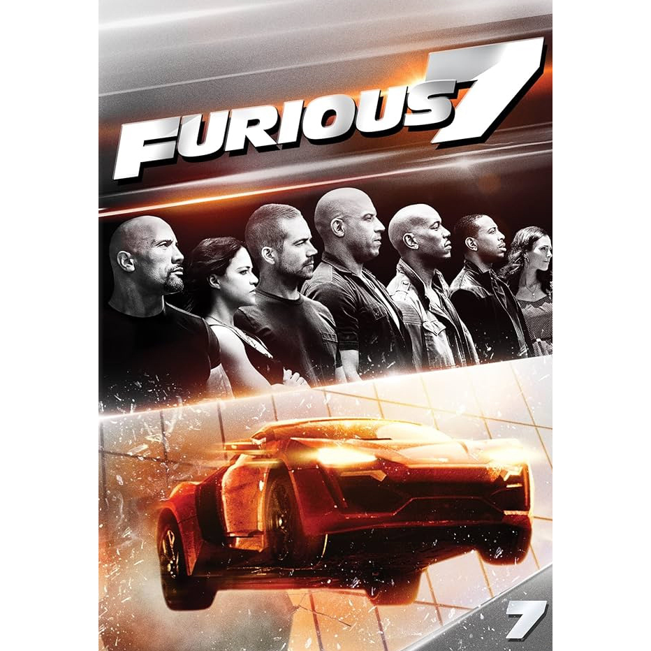 แผ่นภาพยนตร์ DVD Fast & Furious 7 มือสอง (สภาพ 95 %)