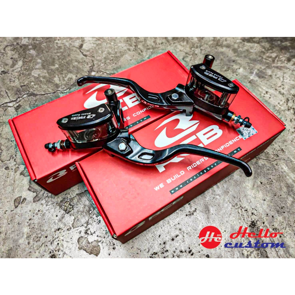ปั้มตู้ปลา RCB E2 ซ้าย(L) / ขวา(R) ปั๊มบน 14mm. Racing boy แท้ ปั๊มเบรคมอเตอร์ไซค์