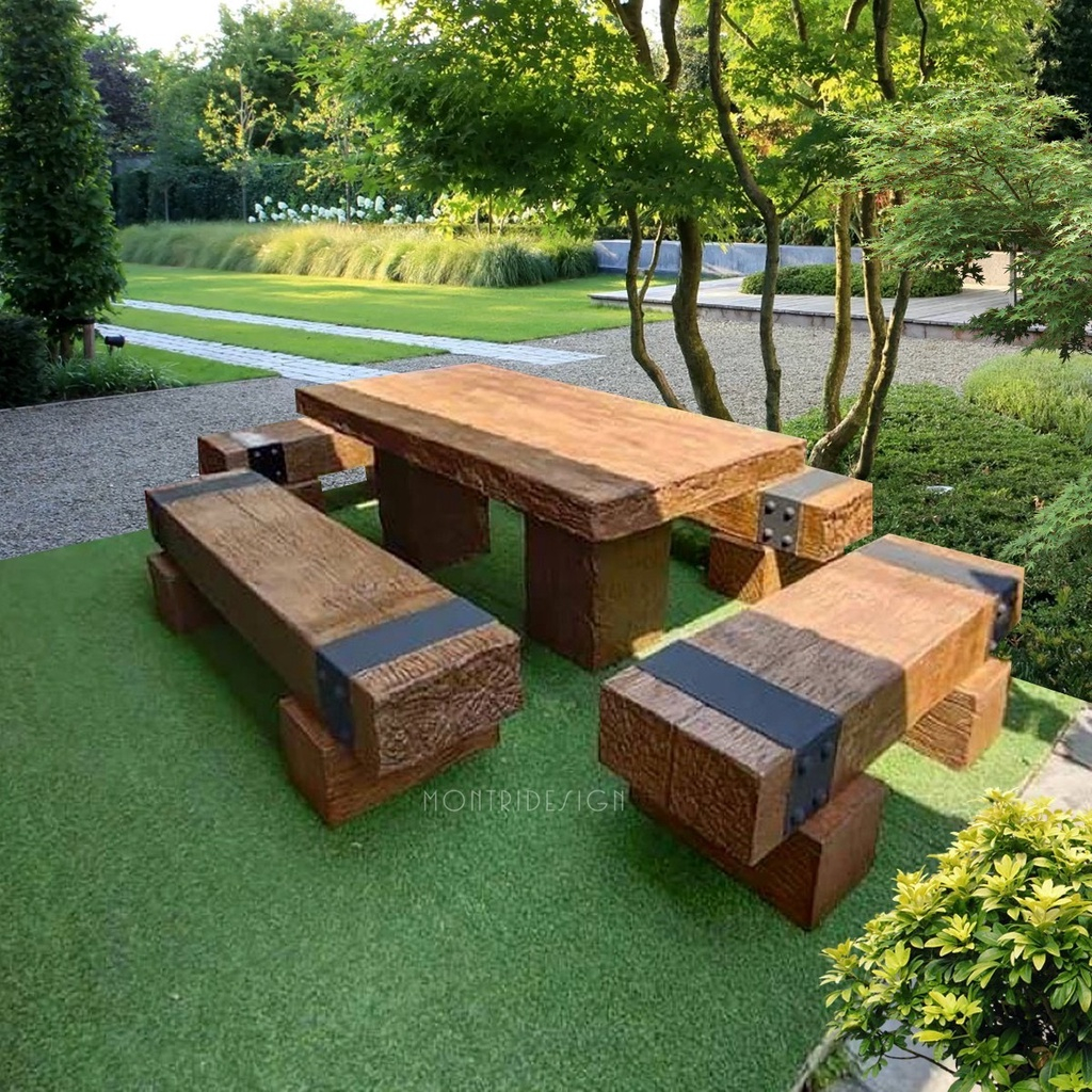 ชุดโต๊ะสนามไม้หมอน รุ่น SPD03 ขนาด 180*90 cm. วัสดุแข็งแรงคงทน ทนแดดทนฝน คุ้มค่าส่งตรงจากโรงงาน ไม่เ