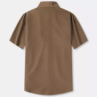 เสื้อเชิ้ตแบบใหม่ล่าสุด ผ้ายืดใส่สบาย 104#เสื้อเชิ้ตสีดำ มีกระเป๋าหน้า