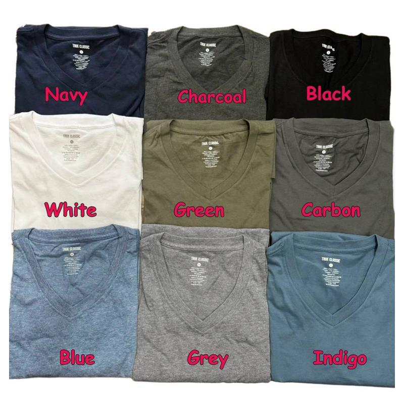 เสื้อยืดคอวี True Classic Premium V-Neck Short Sleeve T-Shirt - รูปที่ 3