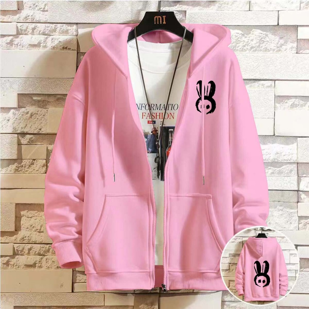 ZIP-591+590 เสือแจ็คเก็ตมีฮุ้ตแบบซิป ผ้าสำลี เสื้อแขนยาวมีซิปหน้า มีให้เลือก 5สี 5 ไซส์ ใส่ได้หญิงและชายทรง​หลวม​ใส่สบาย