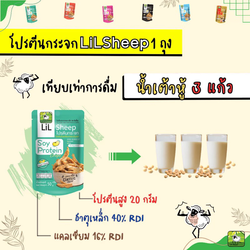 LiL Sheep โปรตีนกระจก 50 กรัม thumbnail 5