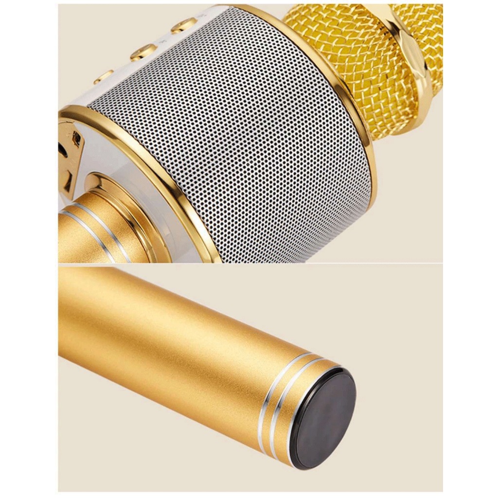 WSTER 💥งานแท้100%💥 ไมค์คาราโอเกะ WS-858 ไมโครโฟนไร้สาย ร้องคาราโอเกะได้ เปลี่ยนเสียงได้ 5 เสียง พร้อมฟังก์ชั่นหลากหลาย