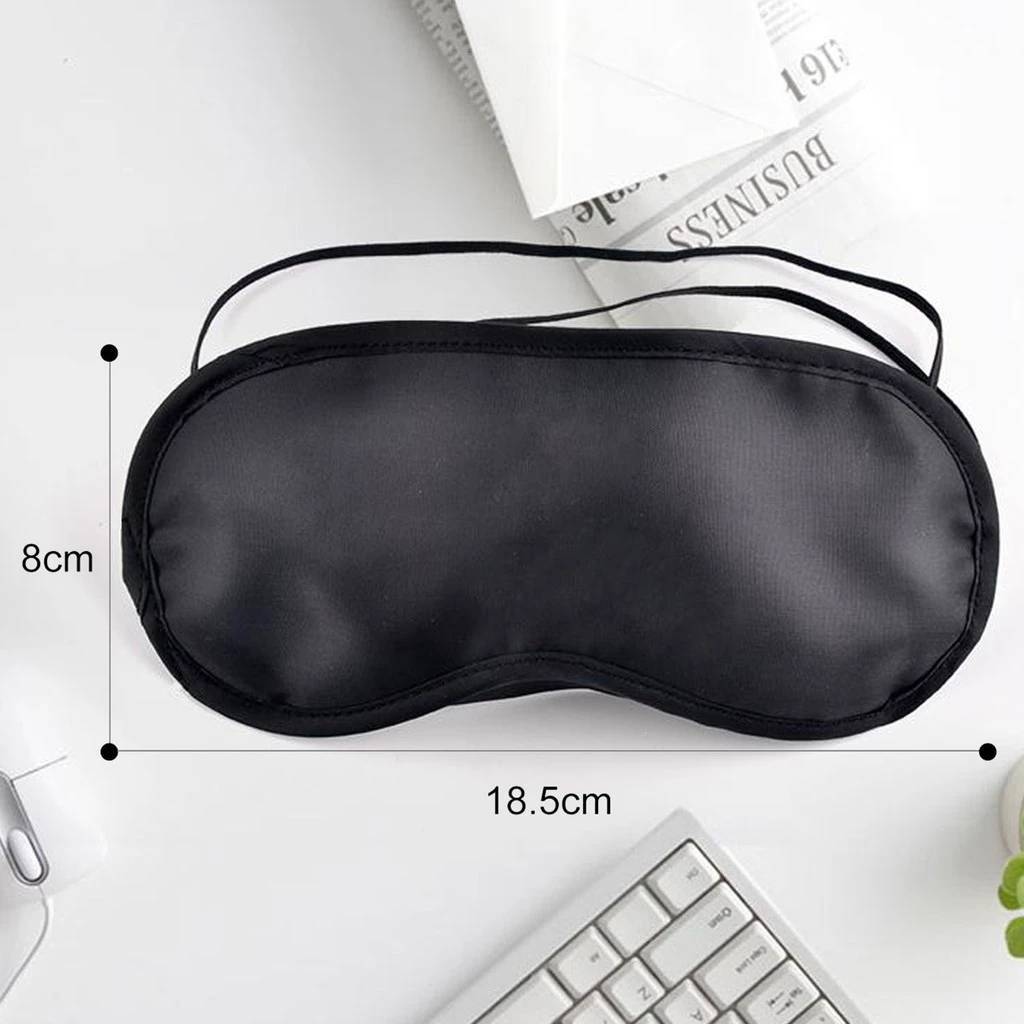 ผ้าปิดตานอน ผ้าปิดตานอนหลับ กันแสงเข้าได้อย่างดี เบาสะบายไม่อึดอัด  สีดำ Sleeping Mask หลับสบาย พร้อมส่ง