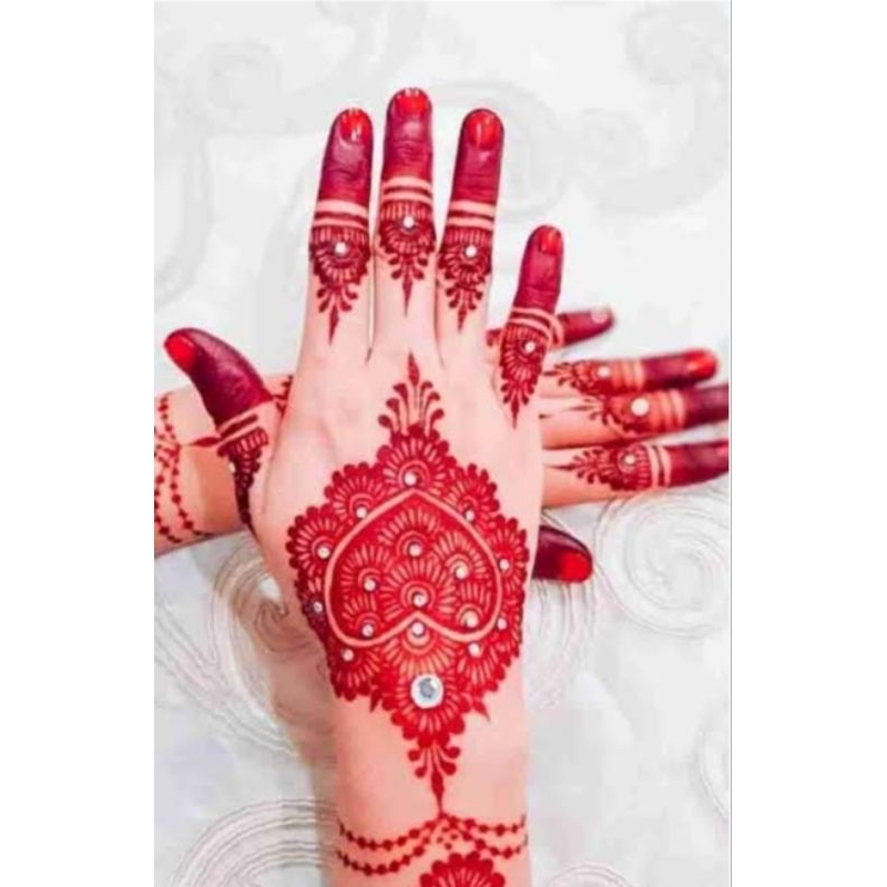 เฮนนา red เฮนน่าเพ้นท์ตัว GOLECHA  henna สีเพ้นท์ฮาลาล HENNA