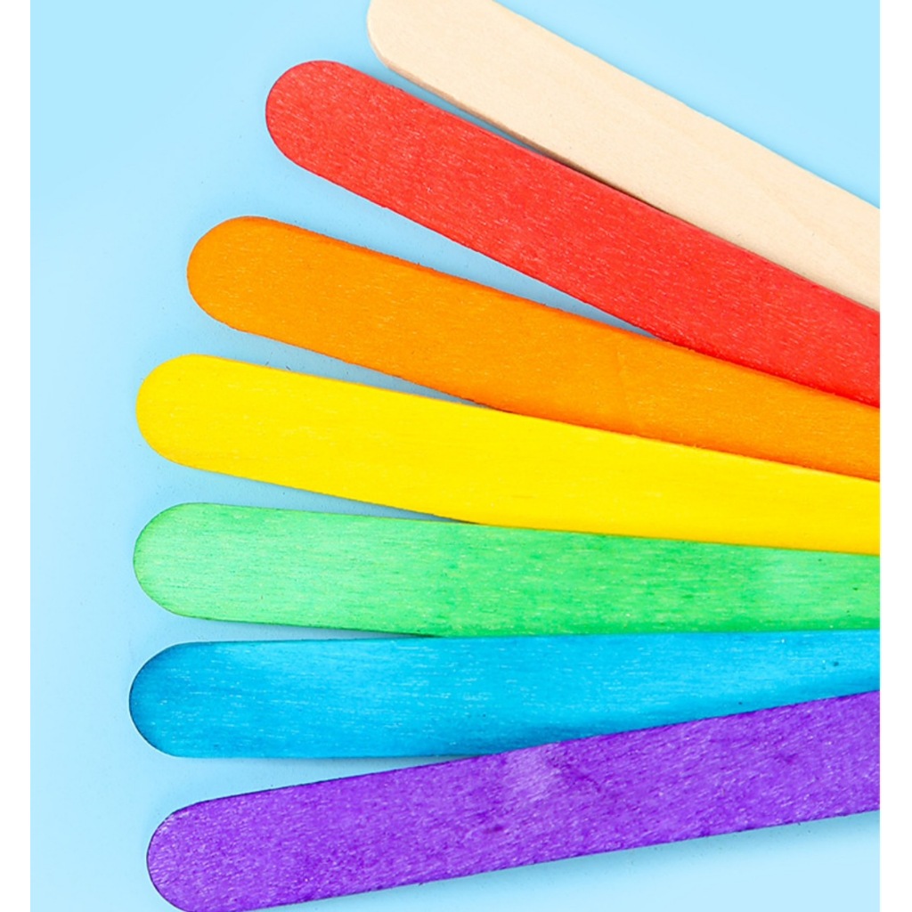 ไม้ไอติม WOOD DIY ไอเทมที่ต้องมีติดบ้านไว้ สำหรับงานประดิษฐ์ ศิลปะ  (TOY765) - รูปที่ 6