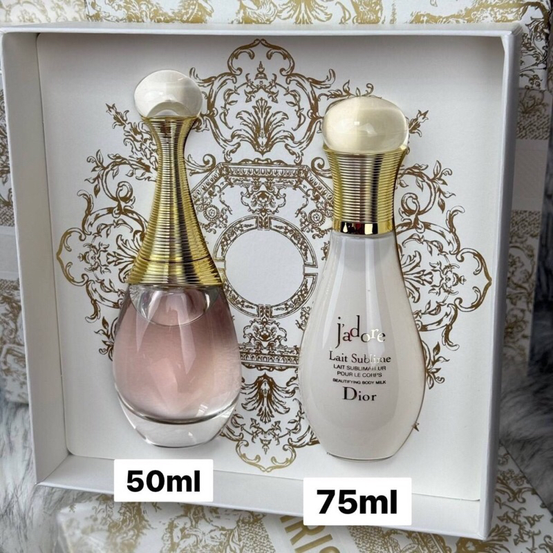 Dior j’adore gift set edp 50ml+body lotion 75ml