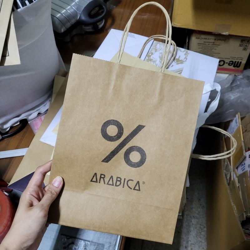 Paper bag ถุงกระดาษ จากร้านกาแฟ Starbucks Dean & Deluca Paul Camper Polo และ แบรนด์ ต่างๆ