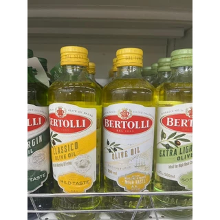 น้ำมันมะกอก 4 สูตรขนาด250และ500 ML Bertolli , Extra virgin , Extra Light , Classico และ เบอร์ทอลลี่