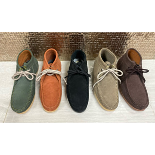 รองเท้าสเปนหนังกลับแท้100% ไม่ลื่นเย็บพื้นทุกคู่089