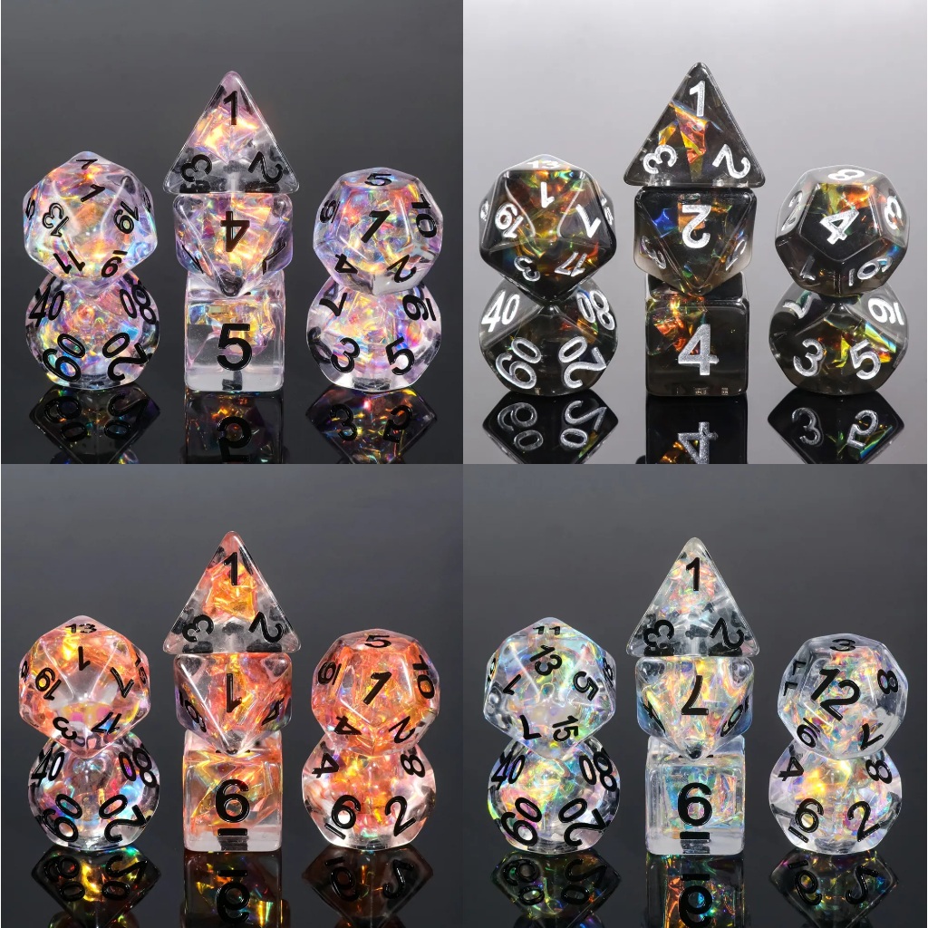 ลูกเต๋า Dice Set of 7 | For DnD D&D MTG RPG TRPG Boardgames เกมกระดาน บอร์ดเกม การ์ดเกม Board Game ไพ่ทาโรต์ Magic เมจิก