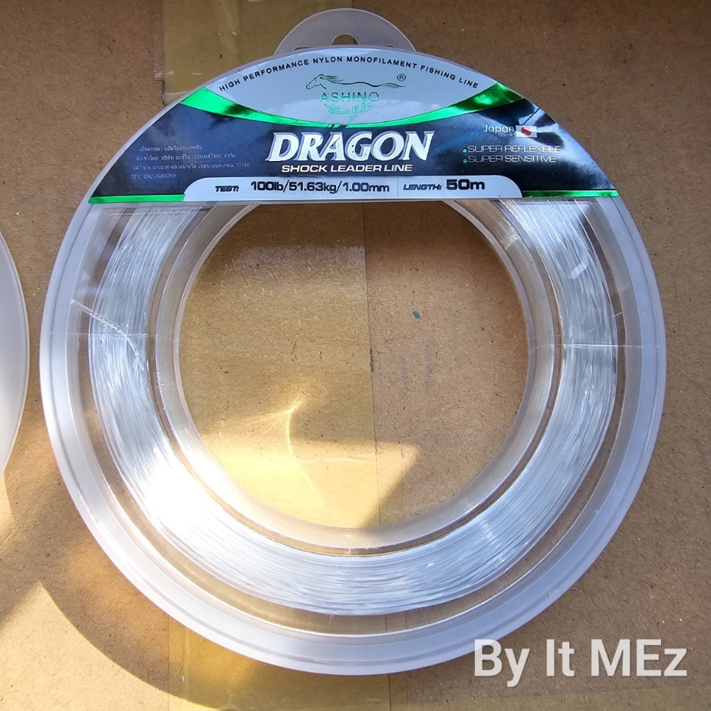 ของแท้ ราคาถูก ❗❗ สายช็อคลีด Ashino Dragon ความยาว 50 เมตร รองรับงานตกปลาช่อน กระสูบ ชะโด ปลาขนาดใหญ่ Shock Leader Line - รูปที่ 7