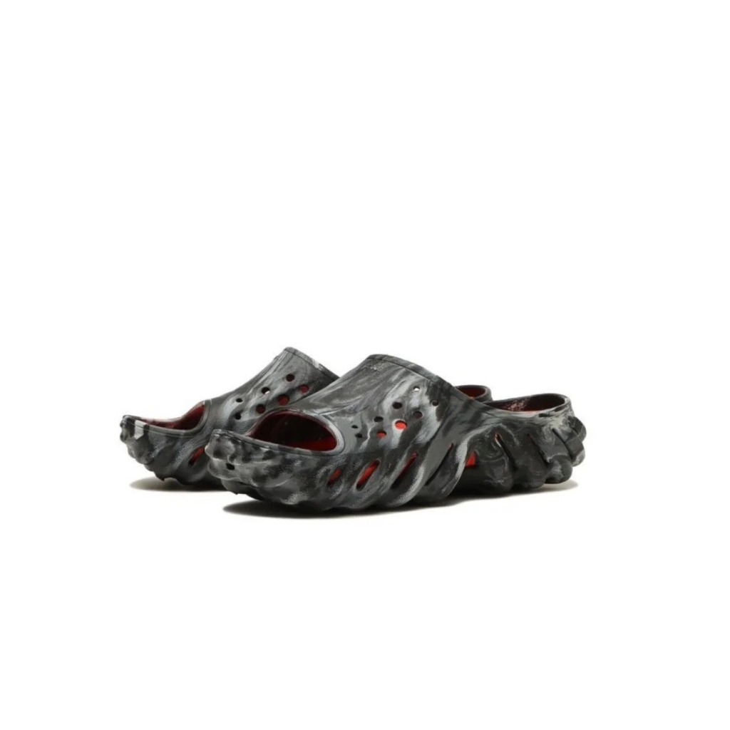 CROCS 208467-0X9 CRO U ECHO MARBLED SLIDE BK/FM