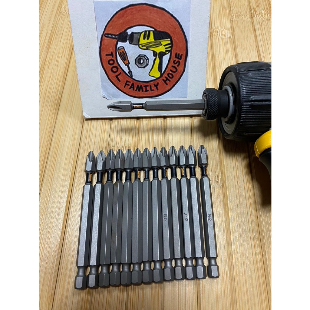 ดอกไขควง Dewalt PH2 Silver ขนาด 90mm, 150mm นำเข้า