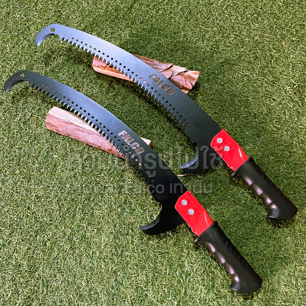 FALCO เลื่อยโค้งตัดกิ่งไม้ 2 ตะขอ เคลือบเทฟล่อน พร้อมปลอกเลื่อย 17นิ้ว ต่อด้ามได้ - รูปที่ 5