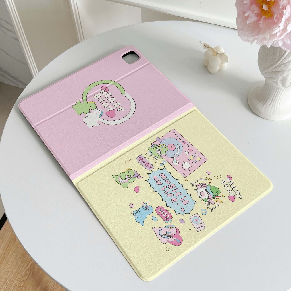 จัดส่งทันที น่ารัก เคสไอแพด Pro11 2024 air6 gen9/8 10.2 เคสipad dinosaur concert แอร์4 แอร์5 mini7