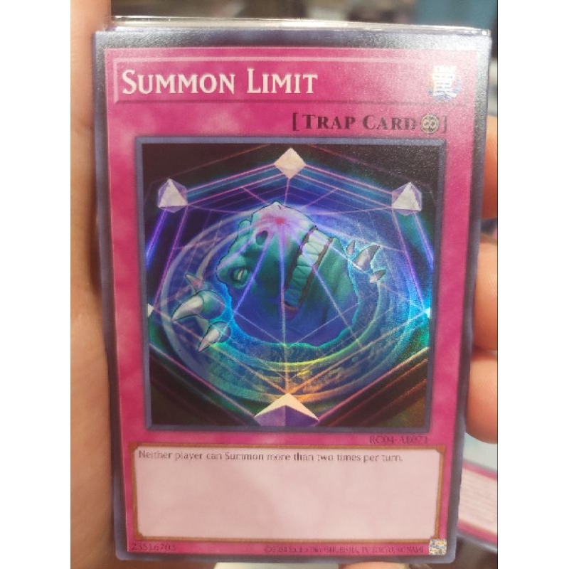 Yugioh Asia English: Summon Limit RC04-AE071 ระดับ Super Rare การ์ดยูกิภาษาอังกฤษของแท้