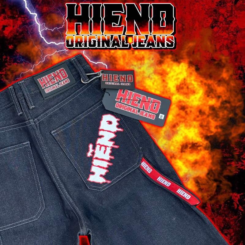 Hiend กางเกงขาสั้น 16ออนซ์ สกรีนhiend แถมป้ายห้อย