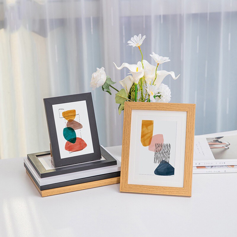 กรอบรูป กรอบรูปมินิมอล กรอบรูปแต่งบ้าน กรอบรูปตั้งโต๊ะ 4 ขนาด 4x6นิ้ว 5x7นิ้ว 6x8นิ้ว และ A4 ตั้งโต๊