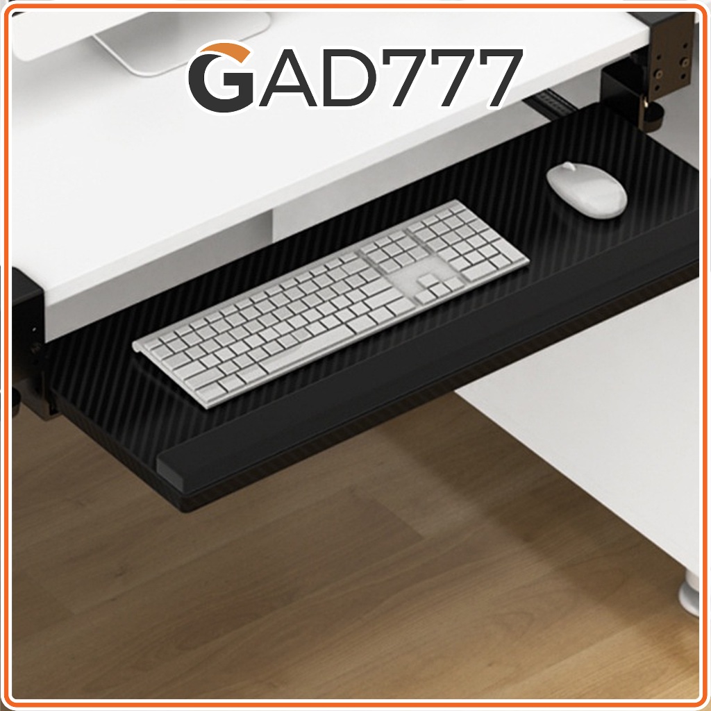 ถาดวางคีย์บอร์ด Keyboard tray [G7_022] ติดตั้งแบบหนีบกับโต๊ะ [GAD777]