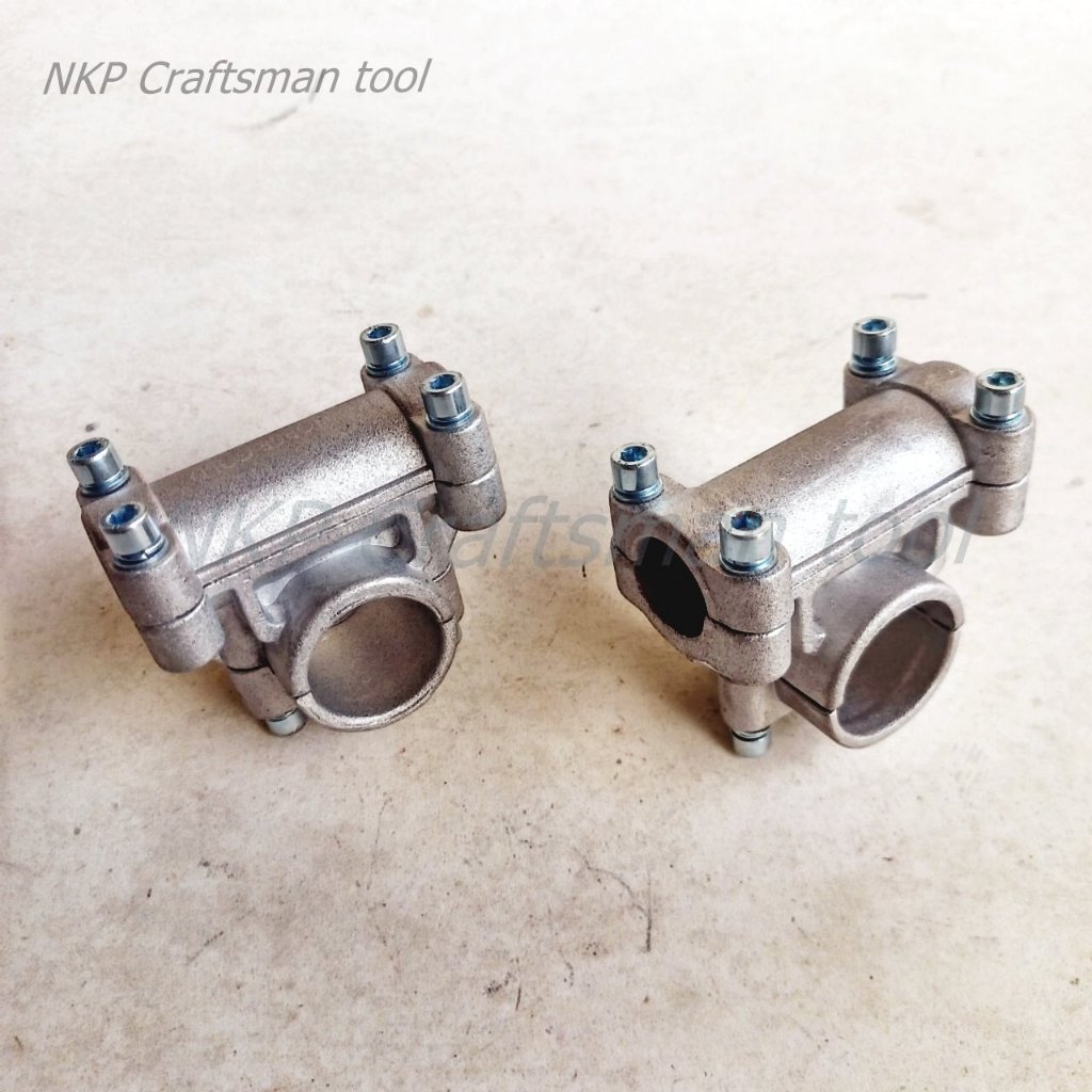 ประกับแฮนด์ (ไม่มียางรองกระบอก) สำหรับ เครื่องตัดหญ้า ก้านตัดหญ้า 26mm 28mm ขนาด (แฮนด์19mm) ใส่ได้ท