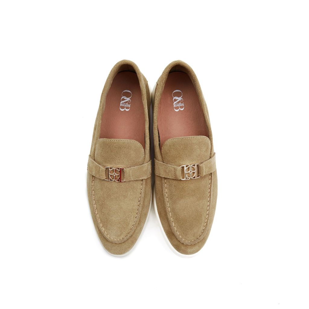O&B รองเท้าหนังกลับ รุ่น ROMEO LOAFERS IN WILD HONEY-11218SU11614F_S4YLXX