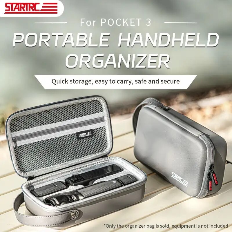 STARTRC Pocket 3 Portable Carrying Case for DJI Osmo Pocket 3 Accessories Waterproof Portable Travel Carrying Case