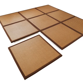 Japan Style เสื่อทาทามิหนาพิเศษ รุ่นที่คนญี่ปุ่นนิยมใช้มากที่สุด เสื่อไม้ไผ่tatami minimal พรมtatami ขนาด60*60cmหนา2.2cm
