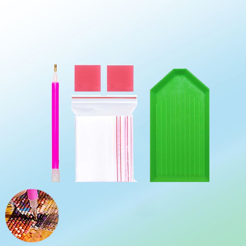 ส่งด่วน ชุดอุปกรณ์ติดเม็ดคริสตัล Diamond Painting 5D  DIY ภาพปักเพชร เครื่องมือติดเม็ดพลาสติก