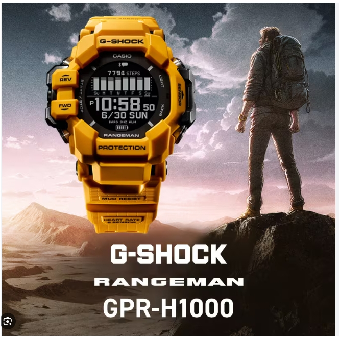 รุ่น TOP สุด G-SQUAD PRO GSHOCK   GPR-H1000-1 GPR-H1000-9 GPR-H1000 Rangman ออกกำลังกาย ประกันศูนย์ Cmg 1 ปี